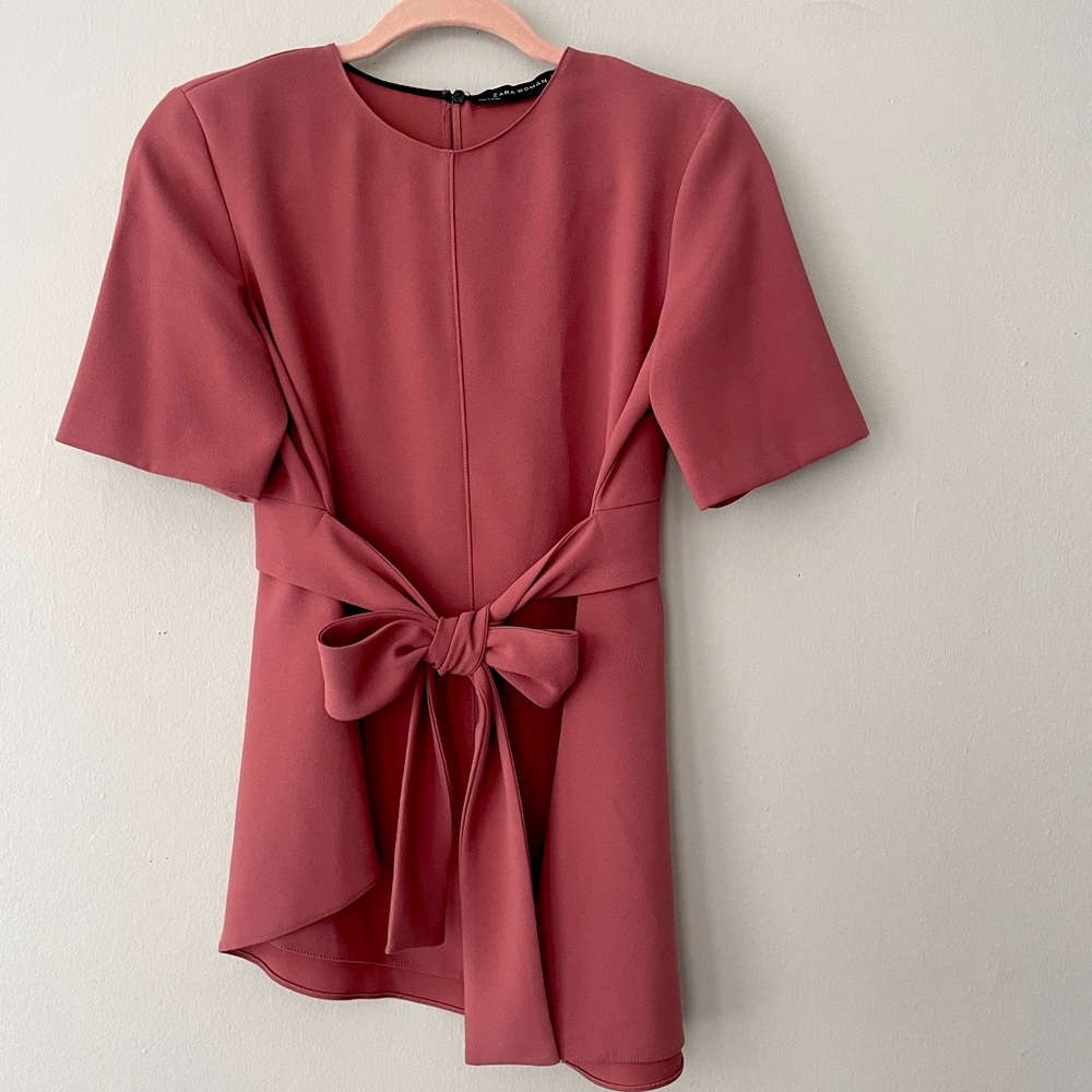 Zara Asymmetrical Tie Top